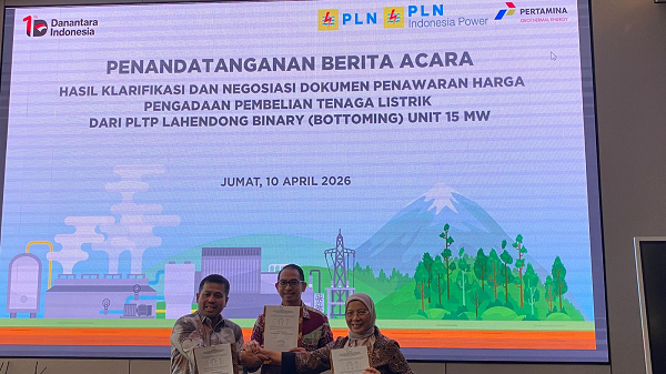 PGE-PLN IP Sepakati Tarif Listrik,