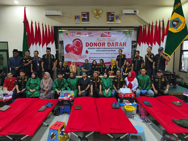 FPK Kab Bogor Bersama PMI Gelar Donor Darah Sebagai Wujud Kepedulian Sosial 