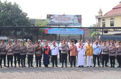 Polres Pelabuhan Tanjung Priok Gelar Doa Bersama Lintas Agama 