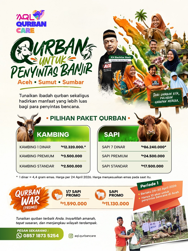 AQL : Qurban Untuk Penyintas Banjir, Aceh, Sumut, Sumbar